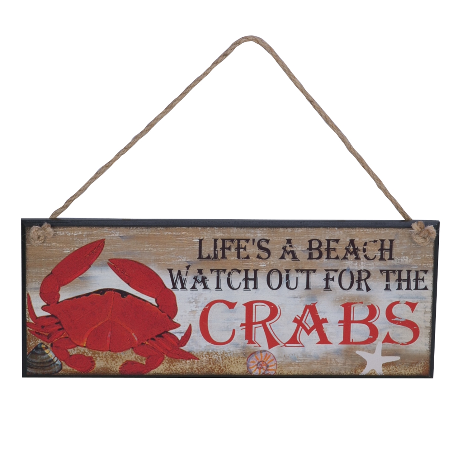 WATCH FOR CRABS WALL SIGN | Beachcombers Coastal Life